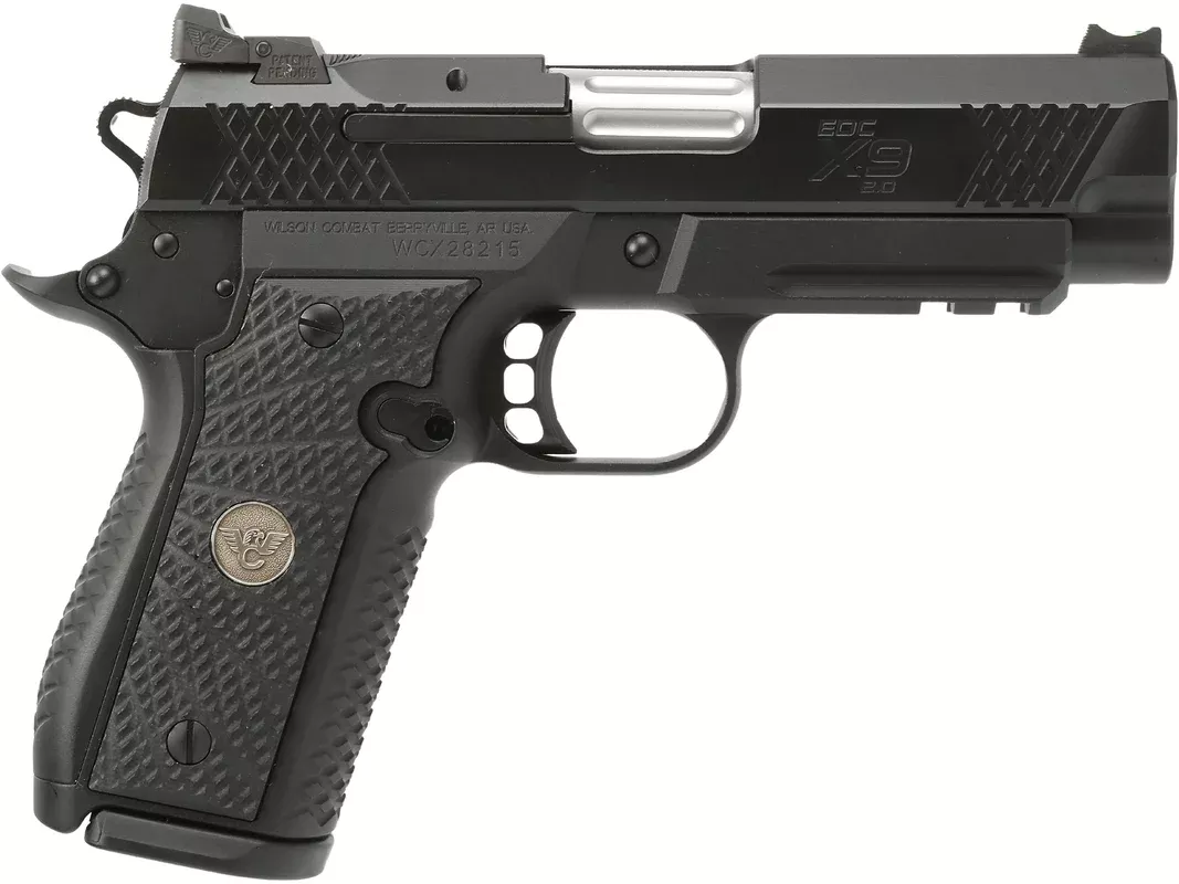 Wilson Combat EDC X9 2.0 9mm Luger Pistol 4″ Barrel 15+1 Round Black Rail