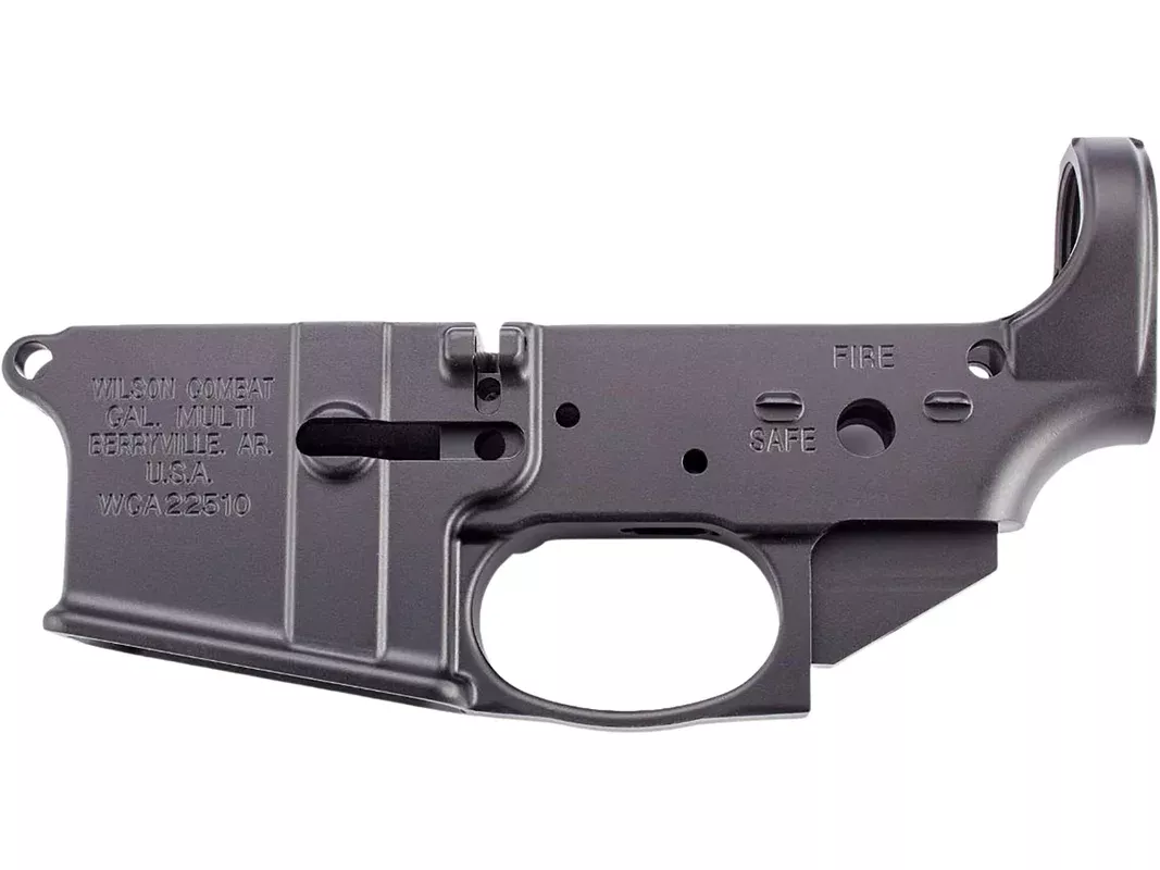 Wilson Combat Mil-Spec AR-15 Stripped Lower Receiver Anodized Black Closed Trigger Guard