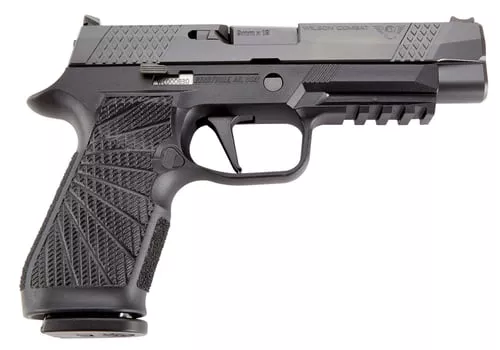 Wilson Combat/SIG P320 Full-Size Handgun 9mm Luger 17rd Magazines (2) 4.7 Barrel Black Grip Module Action Tune Straight Trigger