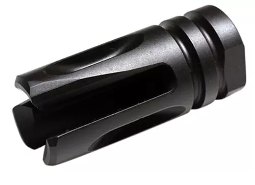 Wilson Combat TRATHG68 Accu-Tac Flash Hider Black Matte Melonite Steel with 5/8″-24 tpi Threads, 1.99″ OAL &.865″ Diameter for 30 Cal AR-Platform
