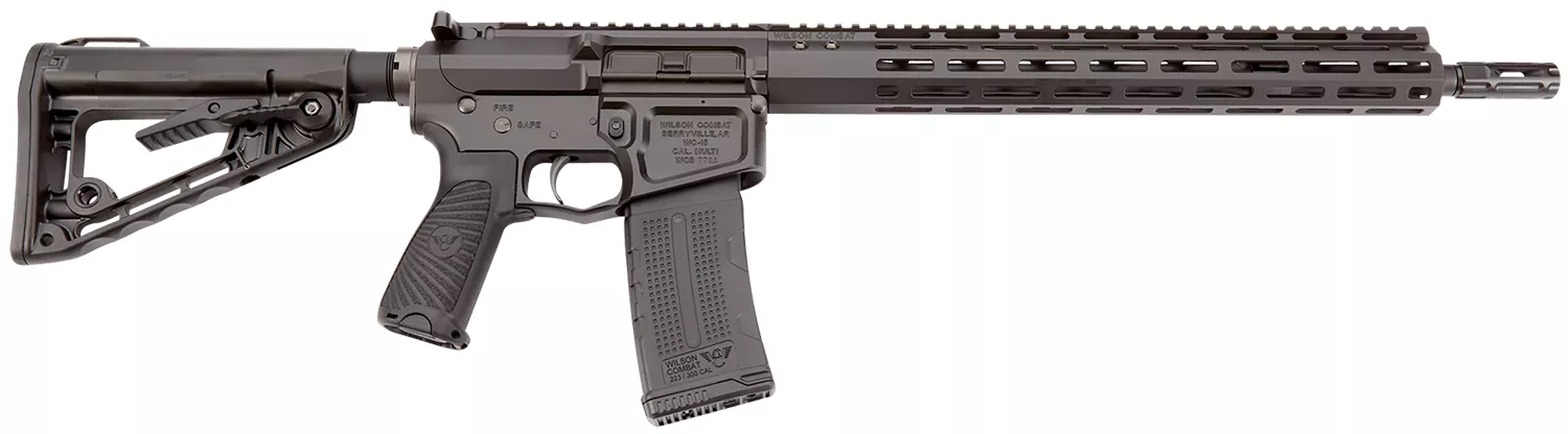 Wilson Combat TRRCRB556168 Recon Tactical 223 Rem/5.56 NATO 30+1 16″ Black Threaded Barrel, Black Armor-Tuff Aluminum Receiver, M-LOK Handguard, Black Synthetic Wilson/Rogers Super Stoc Stock