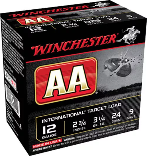 Winchester AA International Target 12 Gauge Shotshell Ammunition, 2 3/4 Inch, 1325 FPS, 2/3 Ounce, #7 1/2 Shot – 25 Cartridge Box ( 25 / 1 )