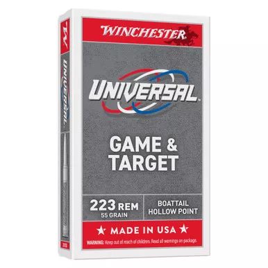 Winchester Ammunition White Box - 223 Remington, 55Gr, Hollow Point, 20-Round Box