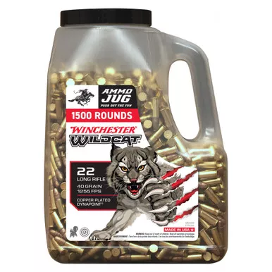 Winchester Ammunition Wildcat - 22 LR, 40Gr, Copper, 1500-Round Box