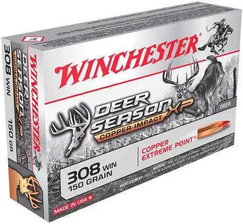 Winchester Copper Impact Rifle Ammo 308 Win. 150 gr. Copper Impact LF 20 rd. Model: X308CLF