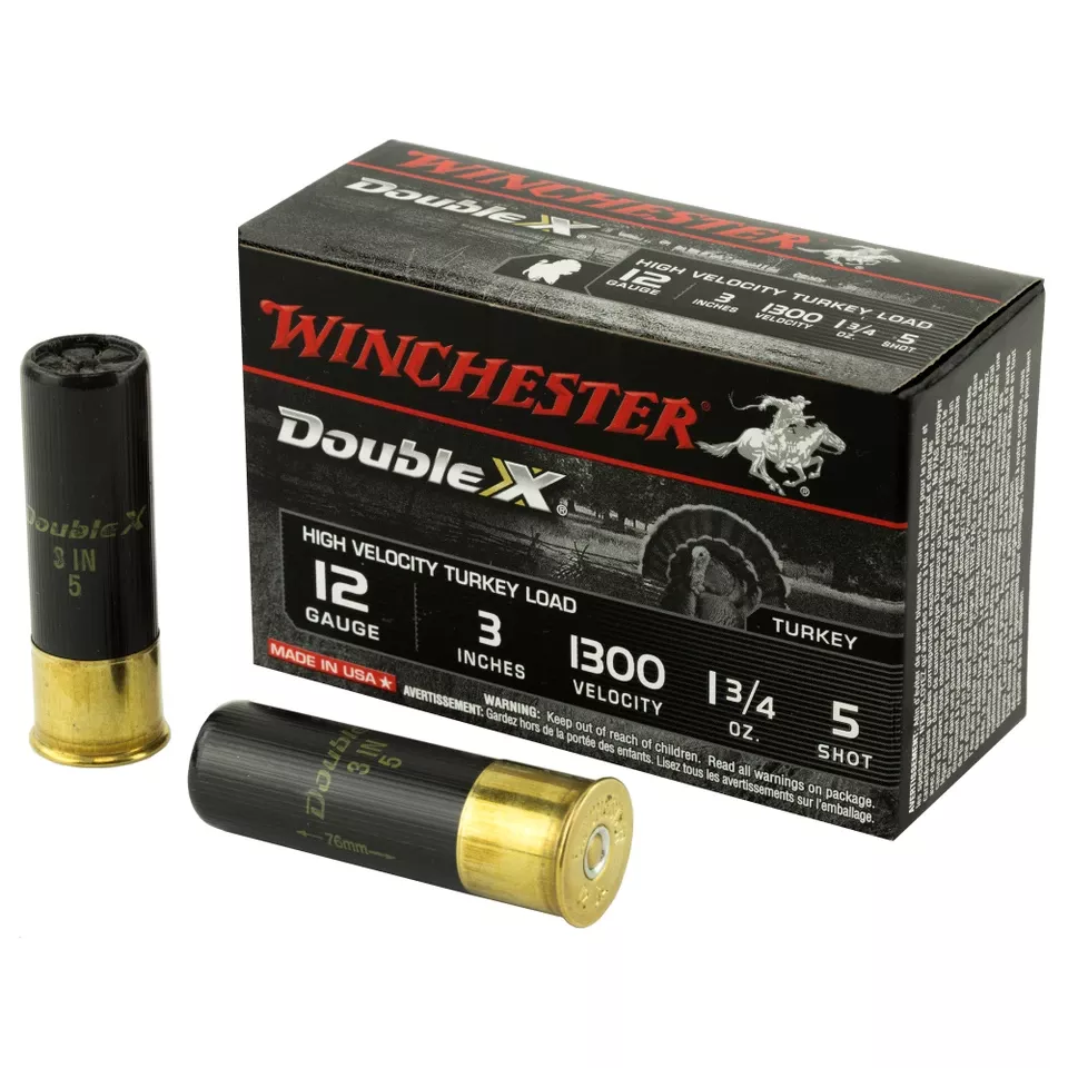 Winchester Double X High Velocity Turkey 12 Gauge 3" #5 Shot 10 Rounds/Box