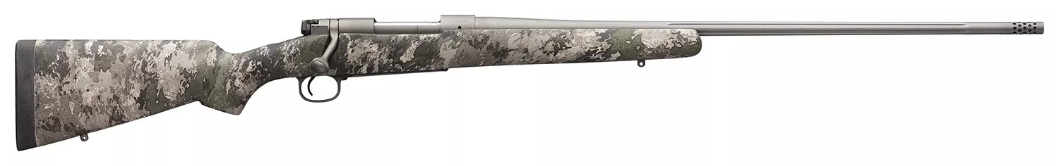 Winchester Guns 535244294 Model 70 Extreme 6.5 PRC 3+1 Cap 24″ MB Tungsten Gray Cerakote Rec/Barrel TrueTimber VSX Fixed Bell & Carlson Stock Right Hand with MOA Trigger System (Full Size) No Sights