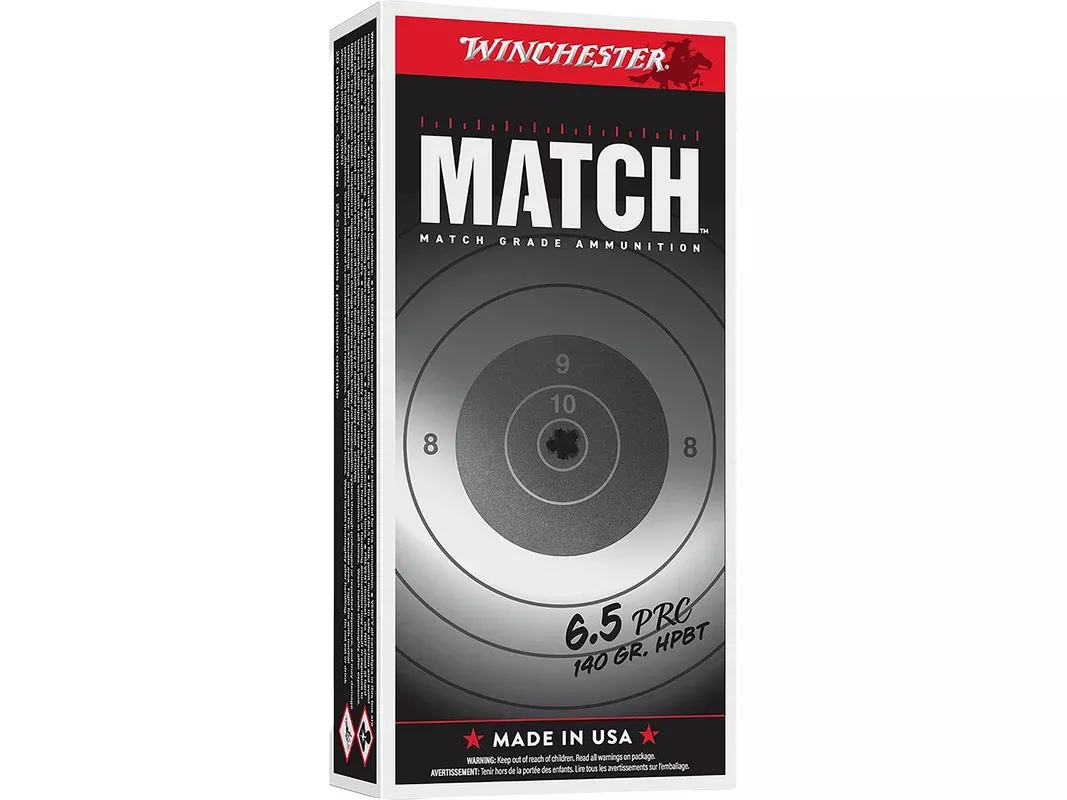 Winchester Match 6.5 PRC Ammo 140 Grain Sierra MatchKing Jacketed Hollow Point Box of 20