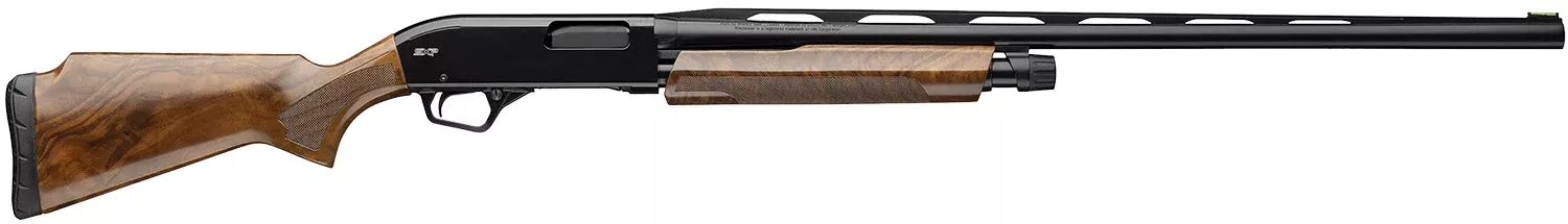 Winchester Repeating Arms 512467394 SXP High Grade Trap 12 Gauge Pump 3″ 4+1 32″ Gloss Black Vent Rib Barrel, Gloss Black Aluminum Receiver, Fixed w/Raised Comb Satin Turkish Walnut Stock