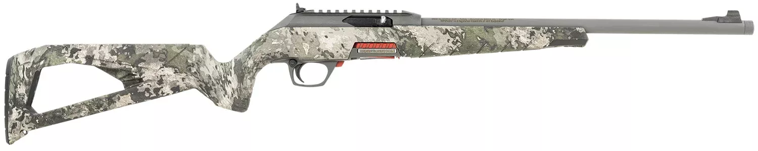 Winchester Repeating Arms 521141102 Wildcat22 LR 10+1 18″, Gray Barrel/Rec, Skeletonized TrueTimber VSX Stock, Ghost Ring Sight, Suppressor Ready