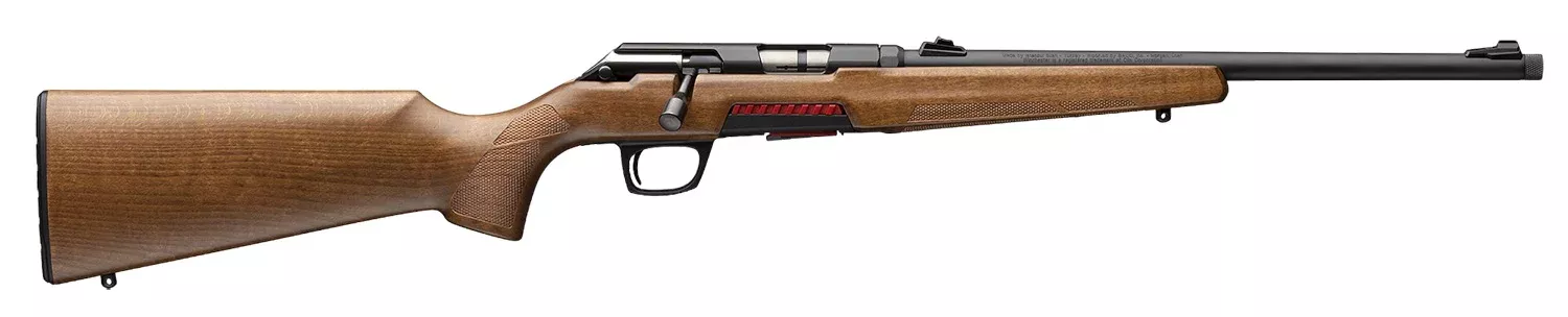 Winchester Repeating Arms 525214102 Xpert Sporter SR Full Size 22 LR 10+1 16.50″ Matte Black Threaded Sporter Barrel, Drilled & Tapped Matte Black Steel Receiver, Fixed Satin Walnut Stock