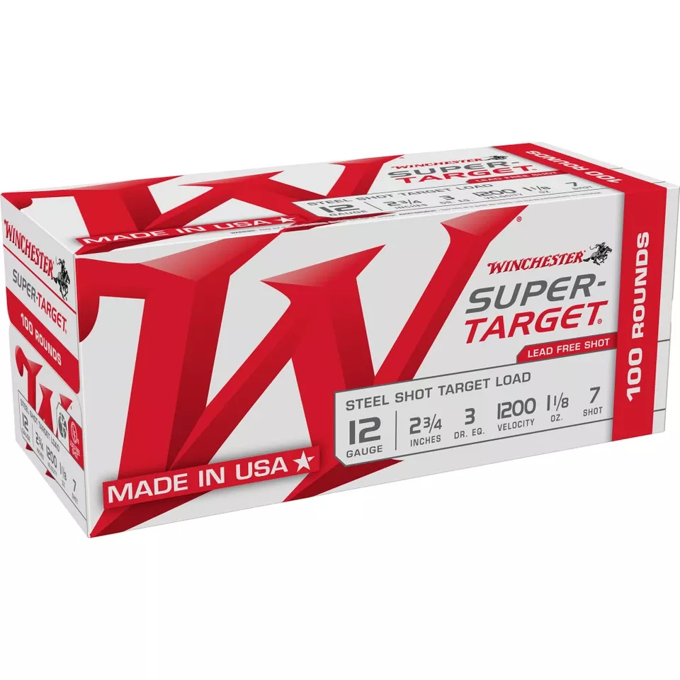 Winchester Super Target Steel 12GA 2.75" #7 Shot 100/200 Rounds