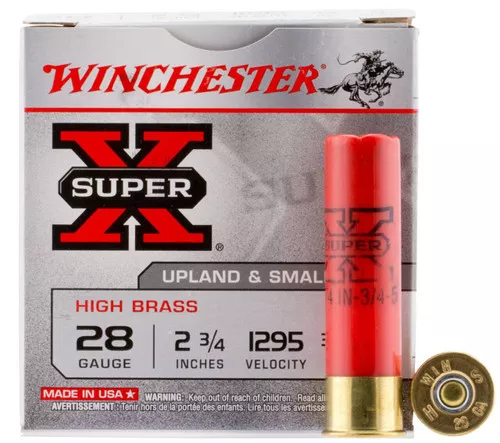 Winchester Super-X 28 Gauge Shotshell Ammunition, 2 3/4 Inch, 1295 FPS, 2/3 Ounce, #5 Shot – 25 Cartridge Box ( 25 / 1 )