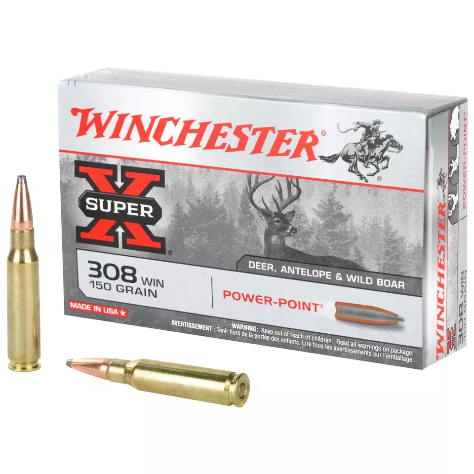Winchester Super-X Power-Point .308 Win 150 Grain Ammunition - 20 Rounds