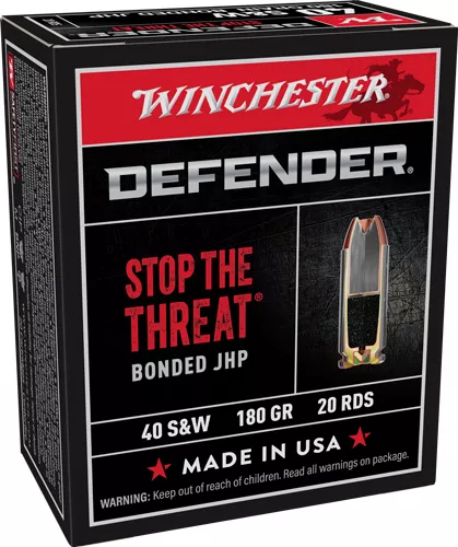 WINCHESTER SUPREME ELITE 40 SW – 165GR PDX1 DEF 20RD 10BX/CS