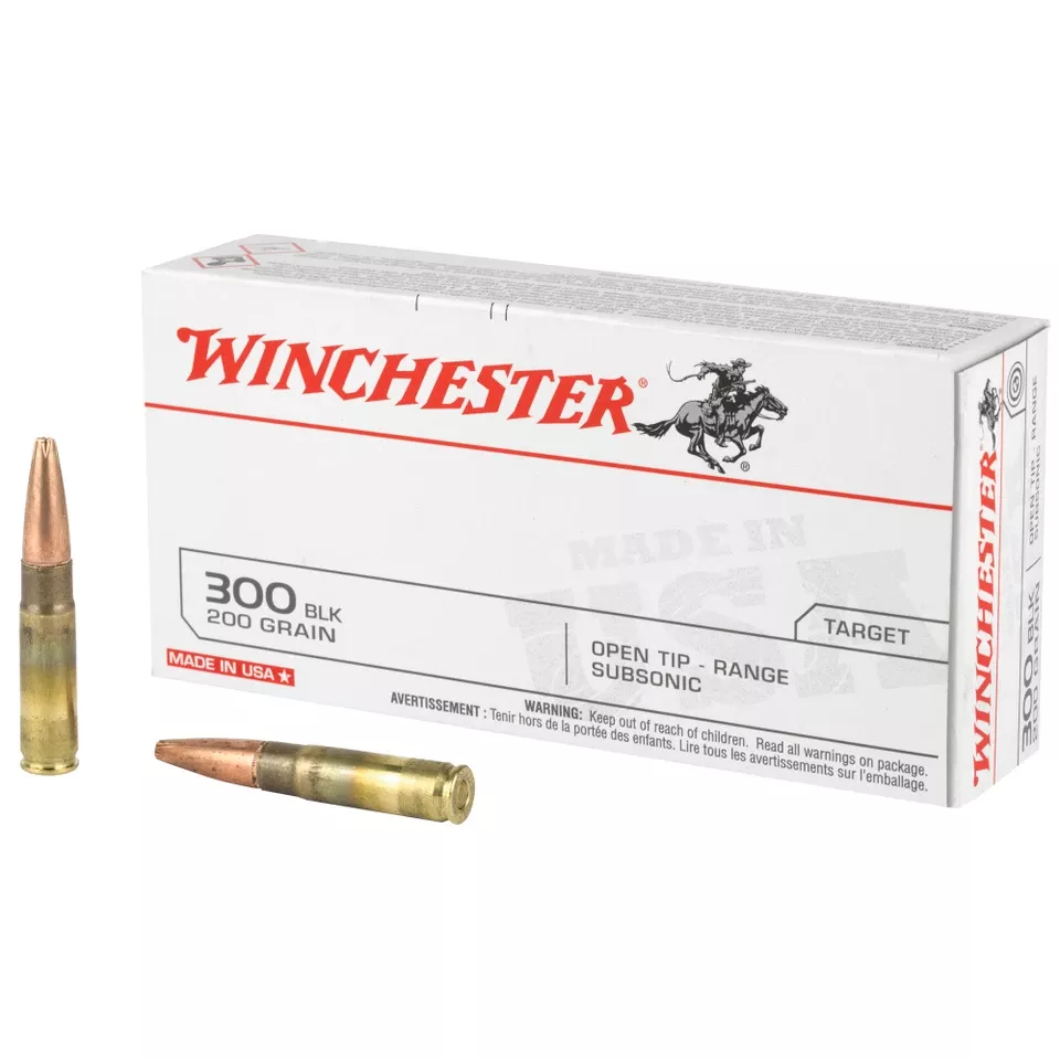 Winchester USA 300 Blackout 200 Grain Open Tip 20/200