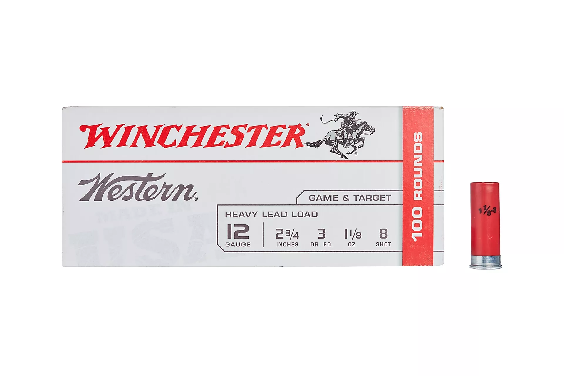 Winchester XU128 Super-X Game Load Ammunition 12 Gauge 2-3/4″ 1 oz #8 Shot Shotgun Ammo – 100 round box – XU128