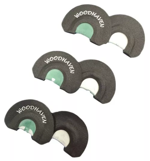 Woodhaven WH091 NinjaDiaphragm Call Triple Reed Attracts Turkeys Black 3 Per Pkg