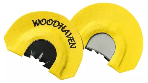 Woodhaven WH103 Black ReactorDiaphragm Call Triple Reed Attracts Turkeys Yellow