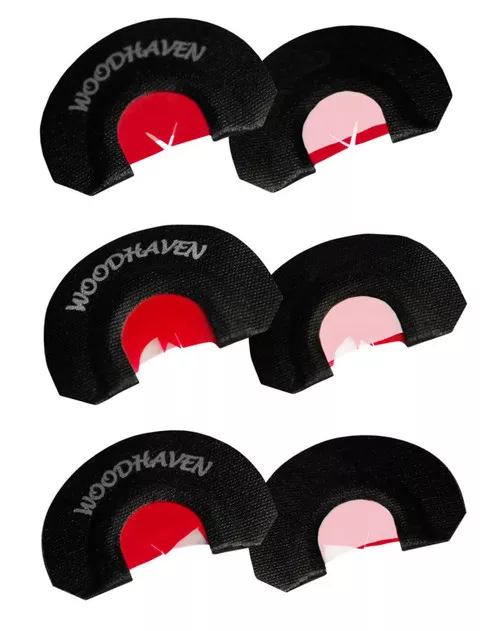 Woodhaven WH301 Red Ninja Power VDiaphragm Call Triple Reed Attracts Turkeys Black 3 Per Pkg