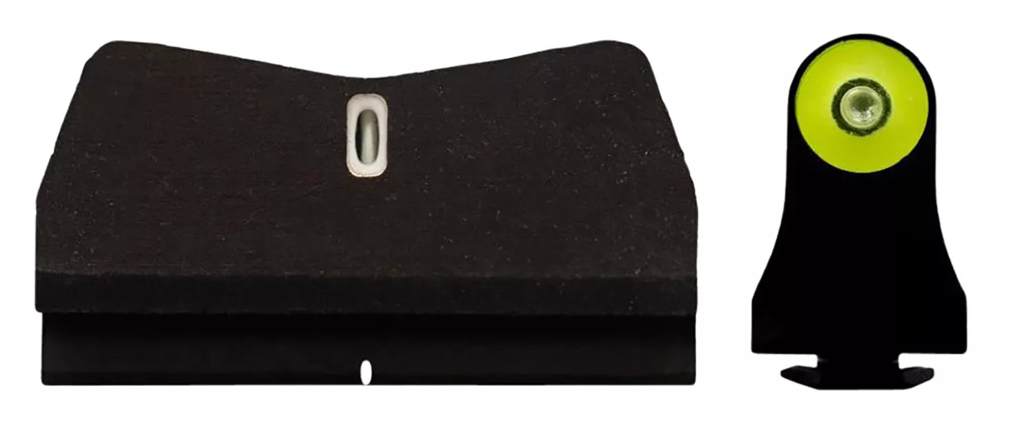 XS Sights GL0015P5Y DXT2 Big Dot Night Sights fits GlockBlack | Green Tritium Yellow Outline Front Sight Green Tritium White Outline Bar Rear Sight