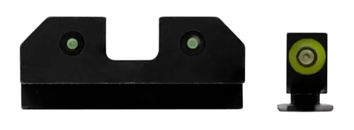 XS Sights GLR013P6G R3DNight Sights fits GlockBlack | Green Tritium Green Outline Front Sight Green TritiumRear Sight