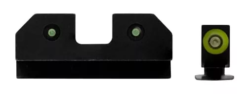 XS Sights GLR014P6G R3DNight Sights fits GlockBlack | Green Tritium Green Outline Front Sight Green TritiumRear Sight