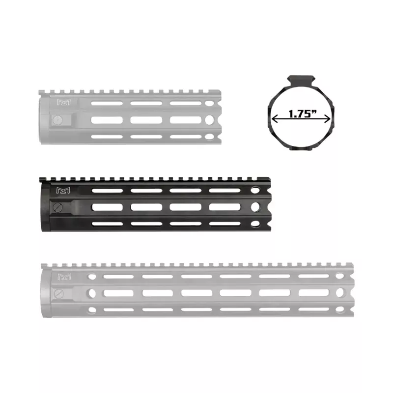 Yankee Hill AR15 MR7 9.29” M-LOK Mid Length Handguard – Black
