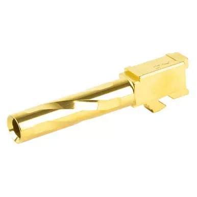 Zaffiri Precision Pistol Barrel | 40 S&W | 3.9″ | Titanium Nitride Finish | Gold | For Glock 23 Gen 1-3 | ZP.23BG