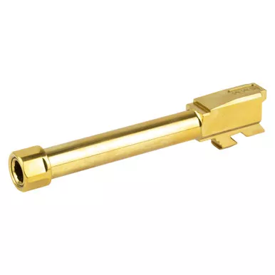 Zaffiri Precision Pistol Barrel, 9MM, 4.7", Threaded, Fits Glock 48, Titanium Nitride Finish, Gold