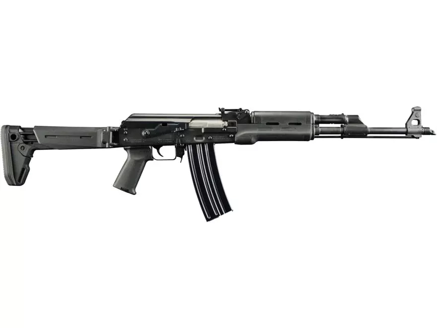 Zastava PAP M90 Semi Automatic Rifle 5.56x45mm NATO 18.25″ Blued Threaded Barrel Blued Frame Black Folding Stock