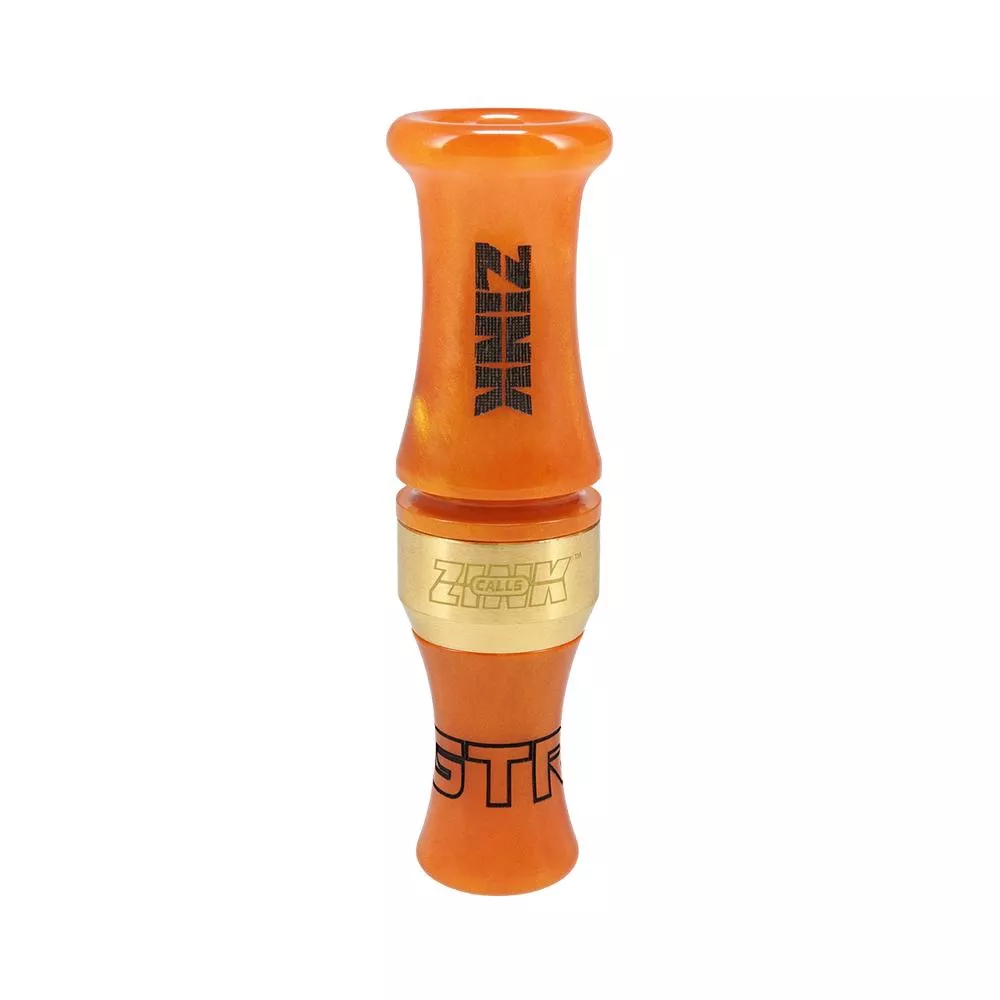 Zink Green Top Rocker Duck Mouth Call Orange Marbleade